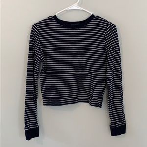 Forever 21 stripped cropped shirt